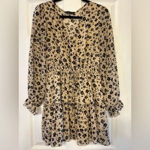 Floral long sleeve dress